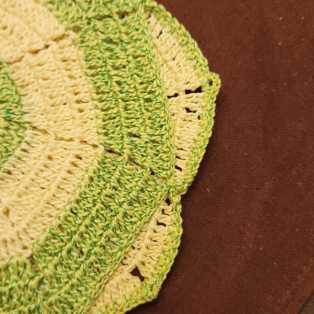Vintage handmade crochet pot holders 2 pieces